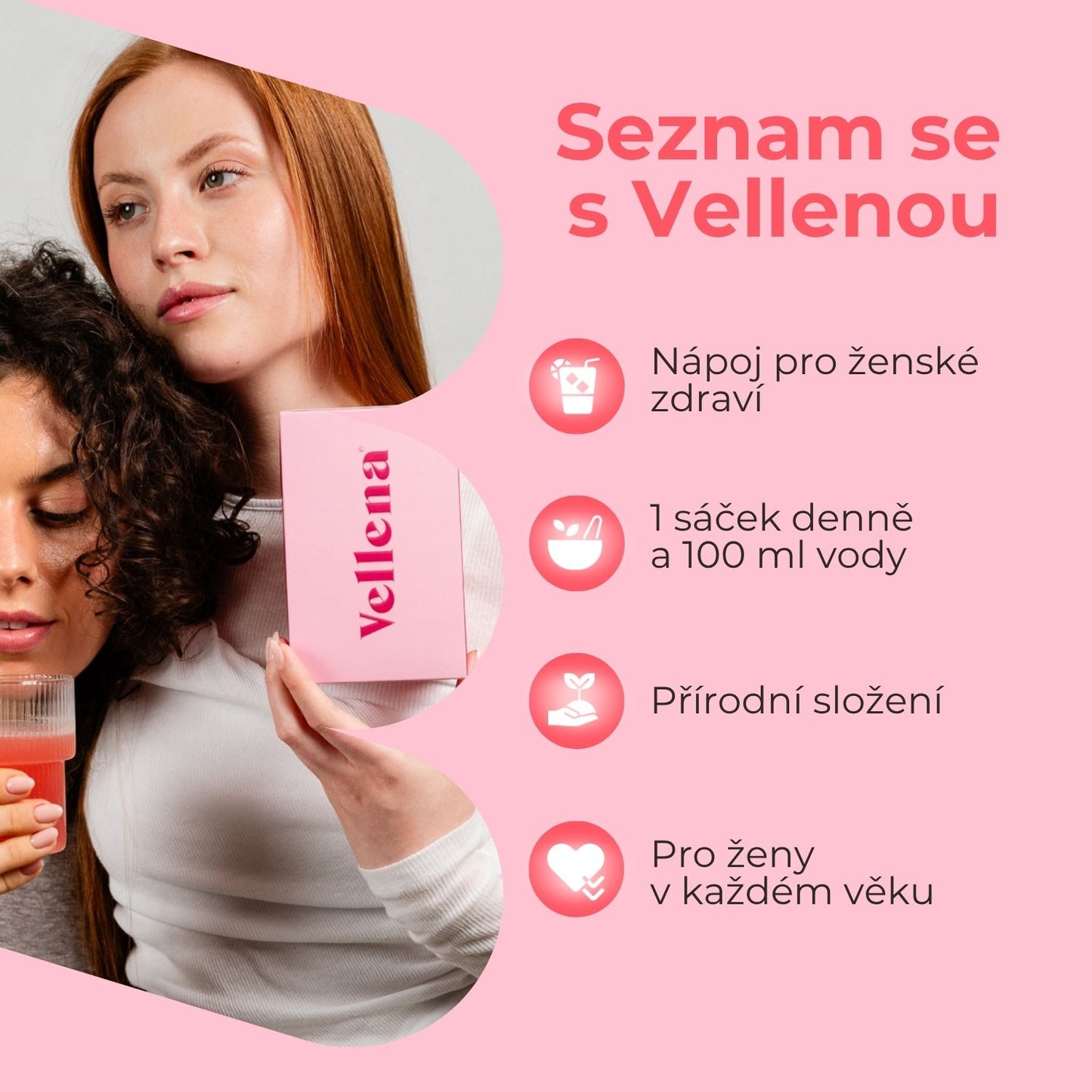 Ženské zdraví | Nápoj 2PACK | Višeň | Vellena