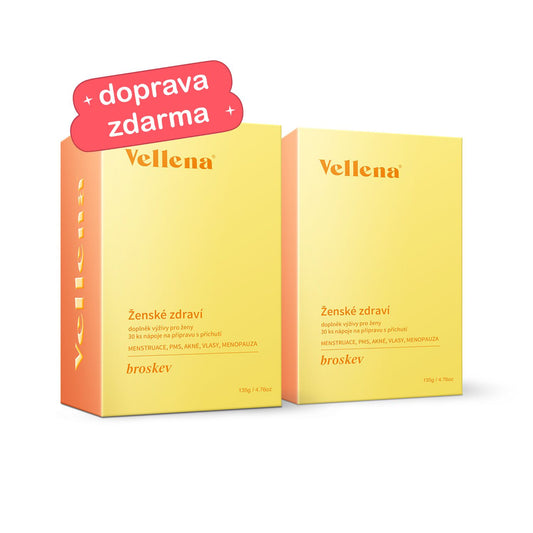 Ženské zdraví | Nápoj 2PACK | Broskev | Vellena
