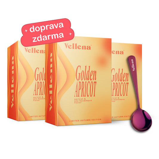 Ženské zdraví | Nápoj 3PACK + lžička ZDARMA | Meruňka & Rakytník | Vellena