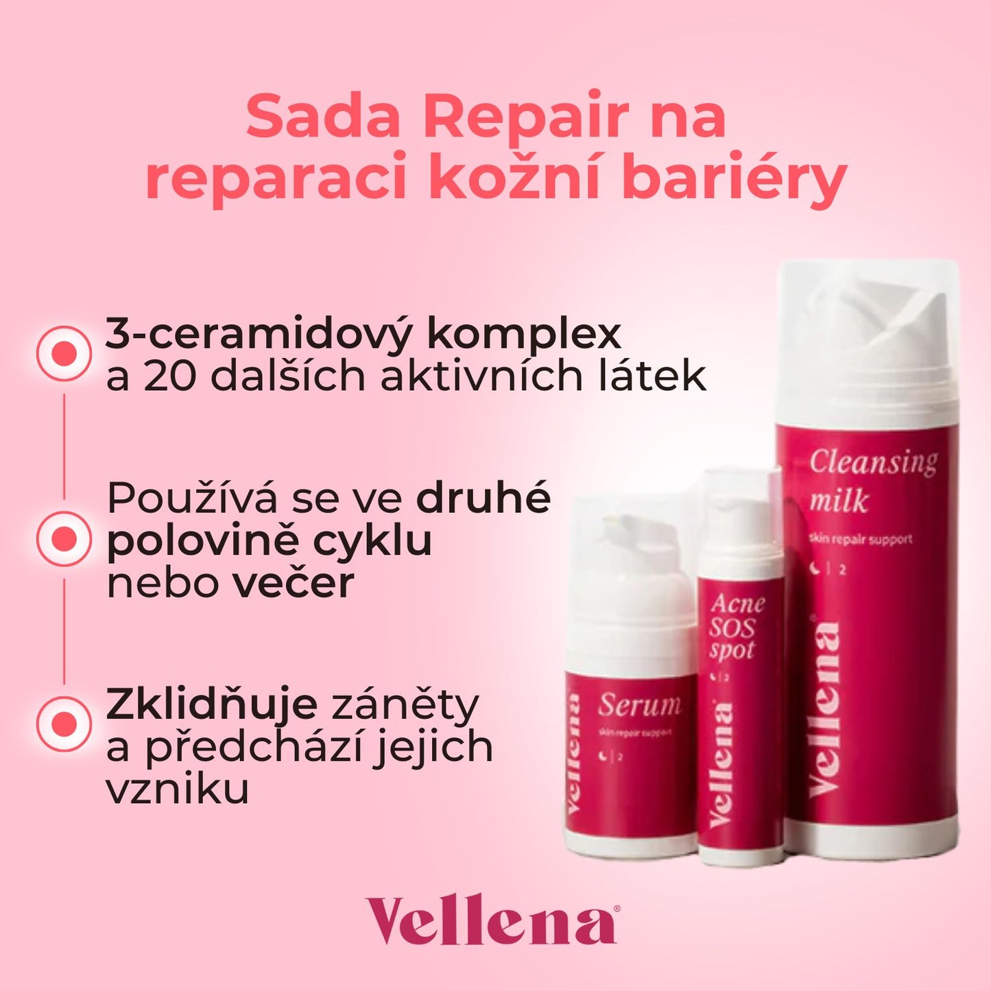Sada Repair na reparaci kožní bariéry | Vellena