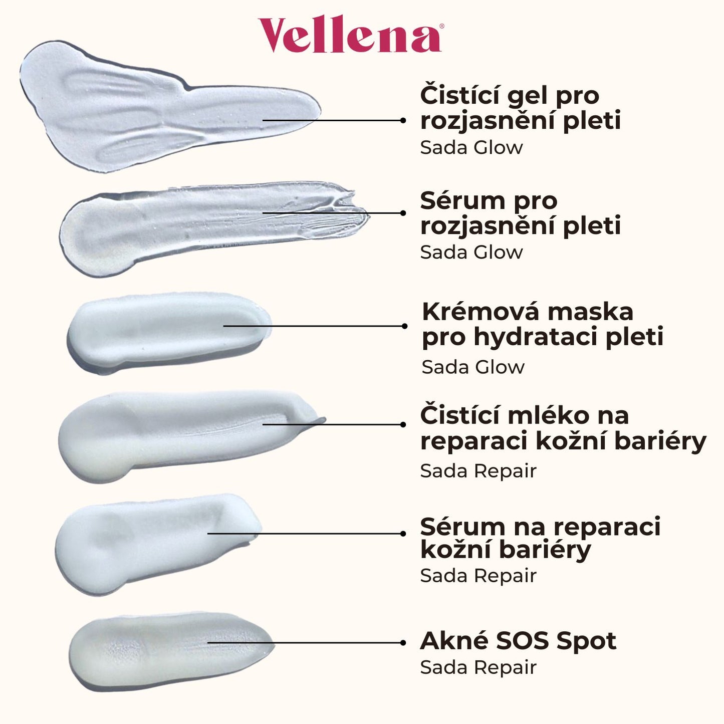 Krémová maska pro hydrataci pleti 50ml | Vellena