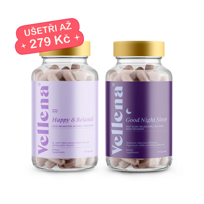 Dobrá nálada + Klidný spánek | Kapsle 2MIX | Vellena