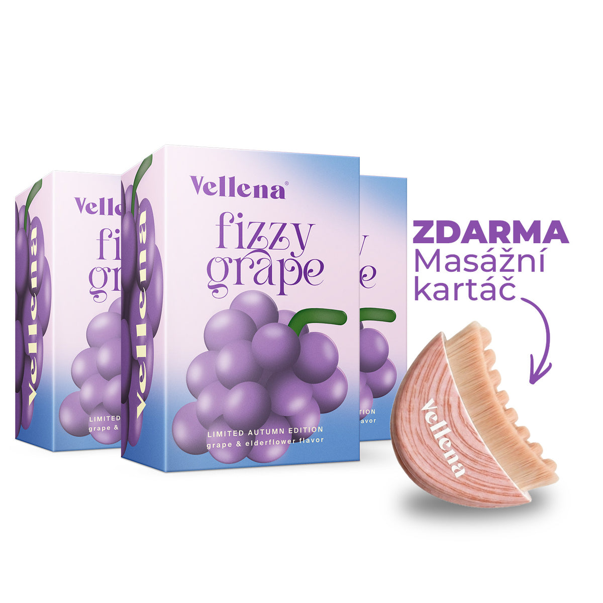 Ženské zdraví | Nápoj 3PACK + DÁREK | Hrozno & Bezinka | Vellena