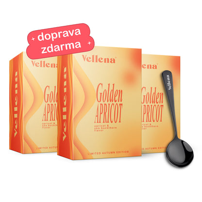 Ženské zdraví | Nápoj 3PACK + lžička ZDARMA | Meruňka & Rakytník | Vellena