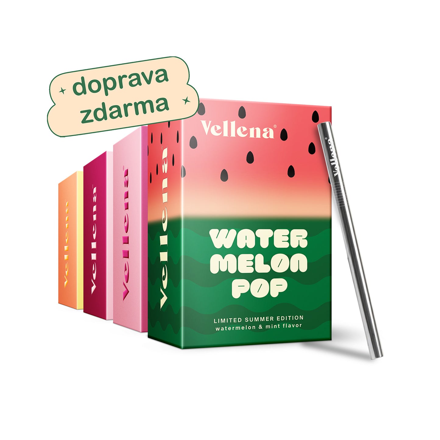 Letní 4Mix příchutí s dárkem | Nápoj pro ženy | Vellena