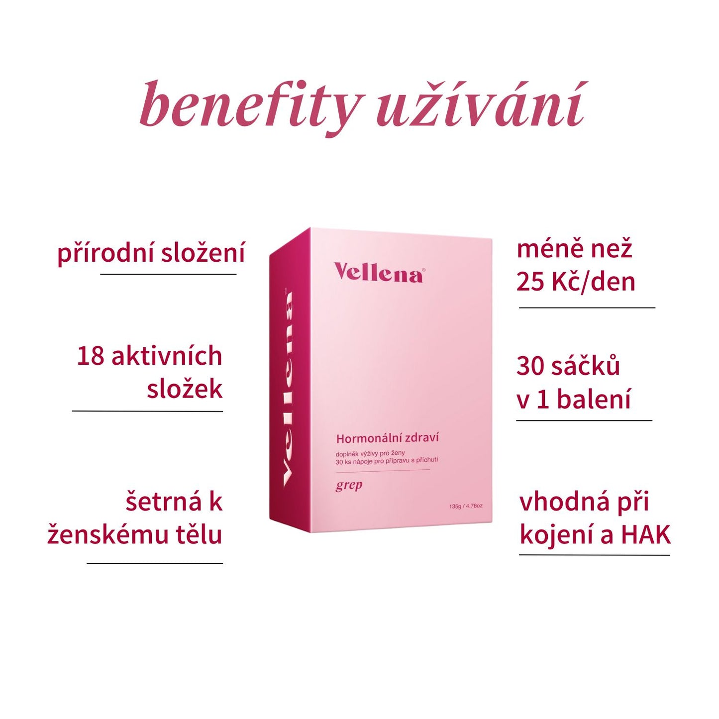 Hormonální zdraví | nápoj pro ženy 3PACK + taška ZDARMA | Grep