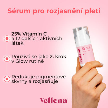 Duo pro rozzáření a obnovení pleti | Sérum Glow + Sérum Repair | Vellena