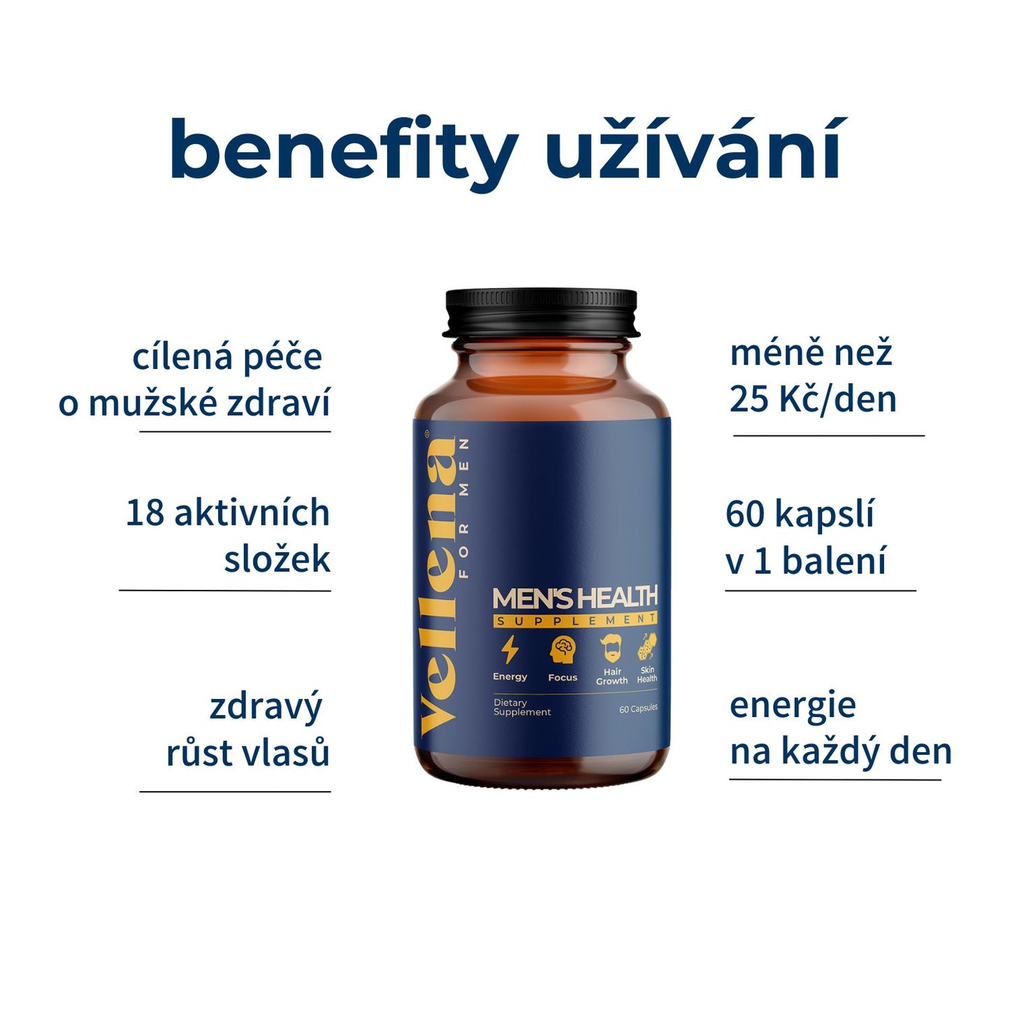 Mužské zdraví | Kapsle | Vellena for Men