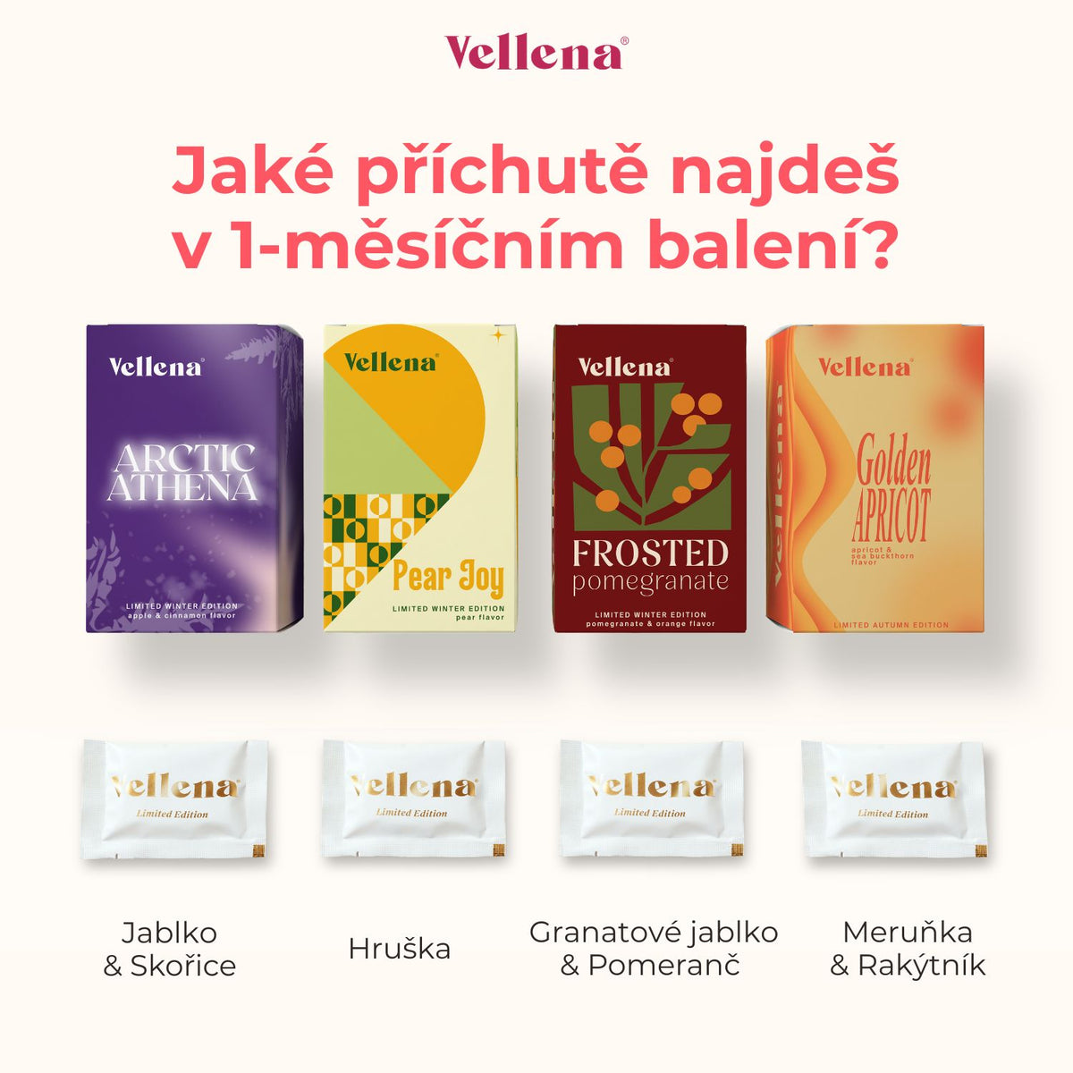 Nejoblíbenější limitky 4mix | Dárek ZDARMA | 1 - měsíční balení | Vellena