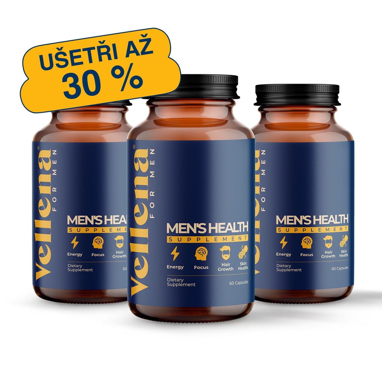 Zvýhodněný balíček pro mužské zdraví | Kapsle | Vellena for Men