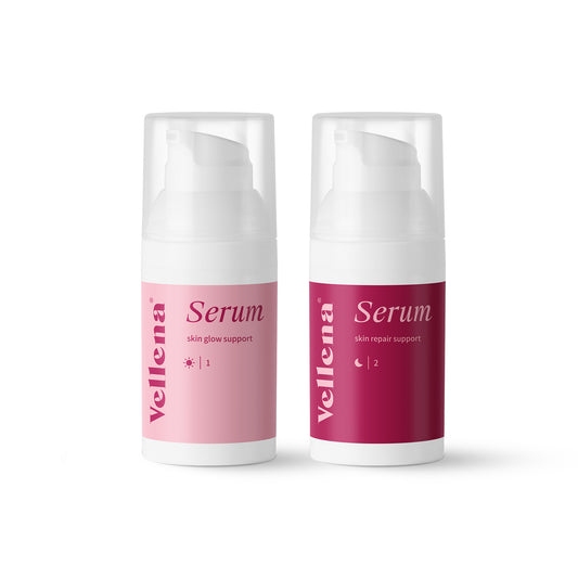 Duo pro rozzáření a obnovení pleti | Sérum Glow + Sérum Repair | Vellena