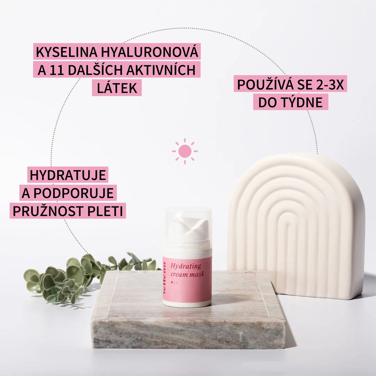 Krémová maska pro hydrataci pleti 50ml | Vellena